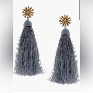 Olivia Welles embellished tassel earring